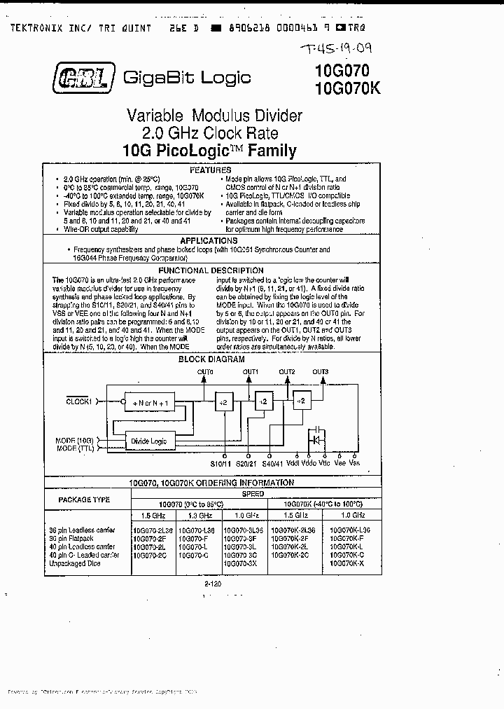 10G070-2L36_1017341.PDF Datasheet