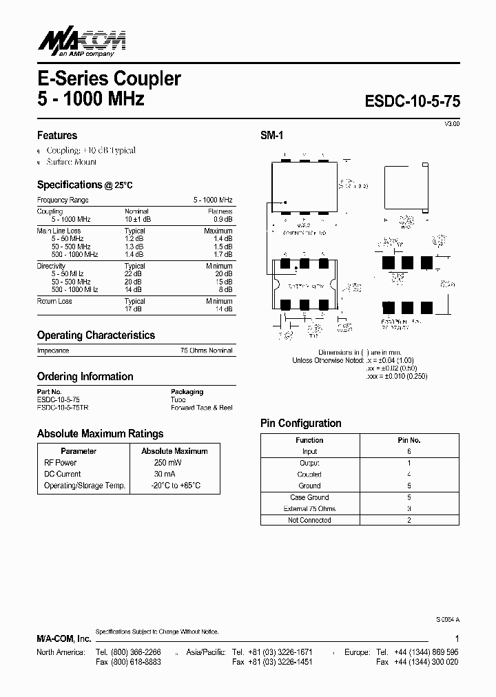 ESDC-10-5-75_1020198.PDF Datasheet