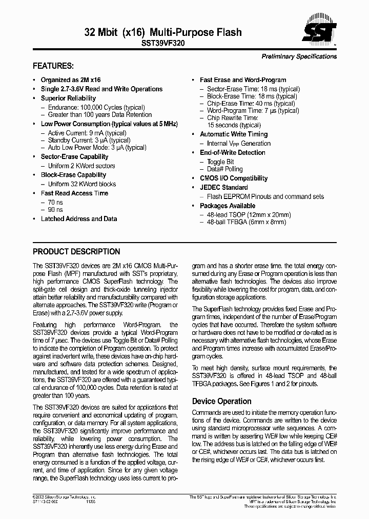 SST39VF320-70-4C-EKE_1021814.PDF Datasheet