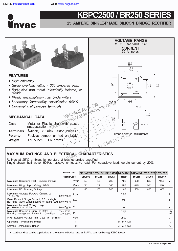 KBPC2500-BR250_1025532.PDF Datasheet