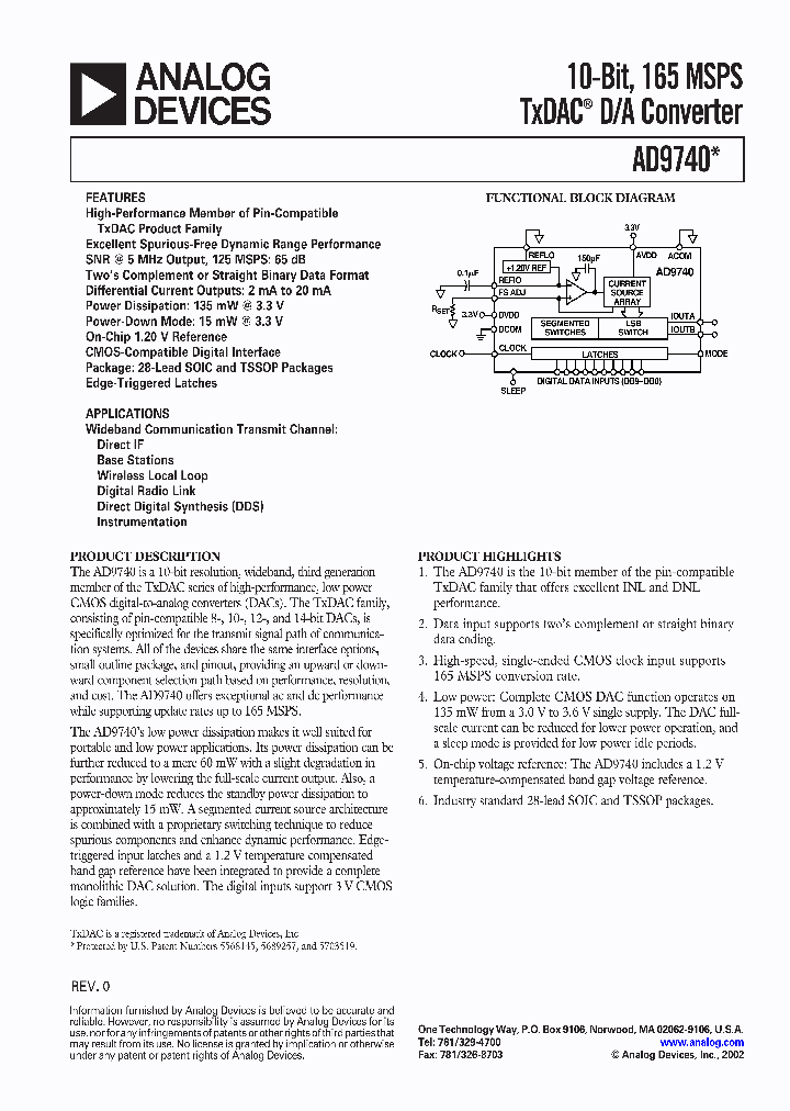 AD9740-EB_1026698.PDF Datasheet
