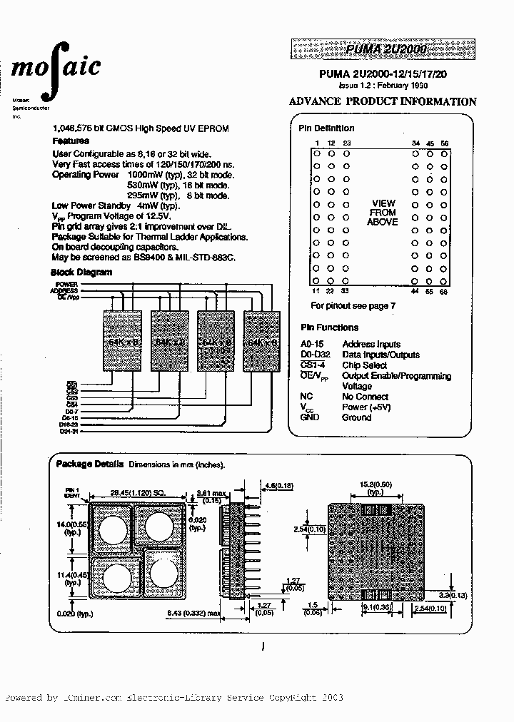 PUMA2U2000M-20_1032979.PDF Datasheet