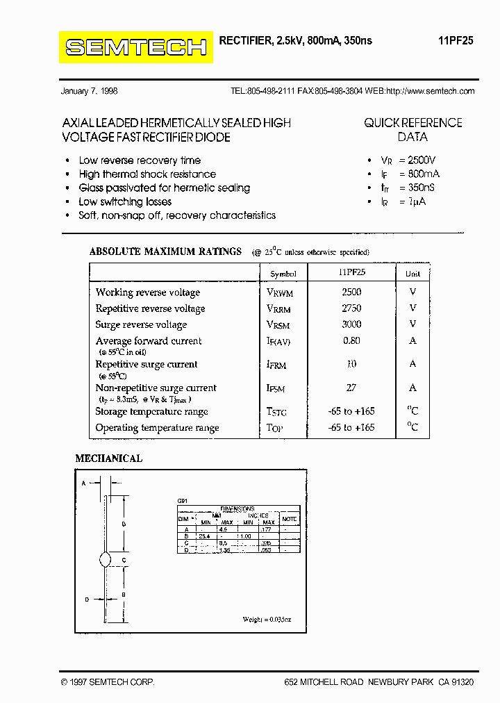 11PF25_1036006.PDF Datasheet