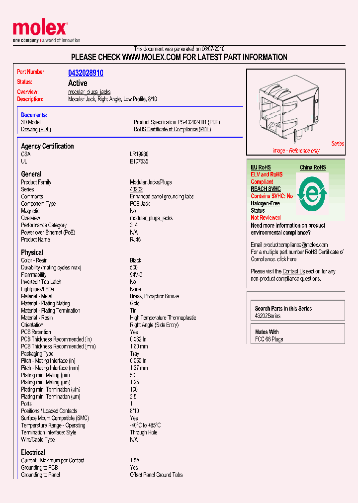 43202-8910_1636697.PDF Datasheet