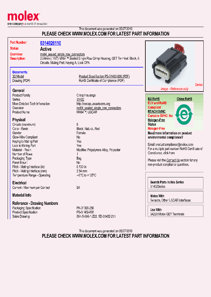 31402-6110_1636966.PDF Datasheet