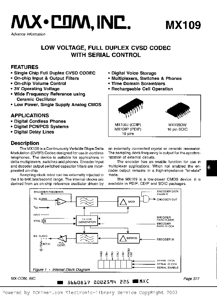 MX109P_1036456.PDF Datasheet