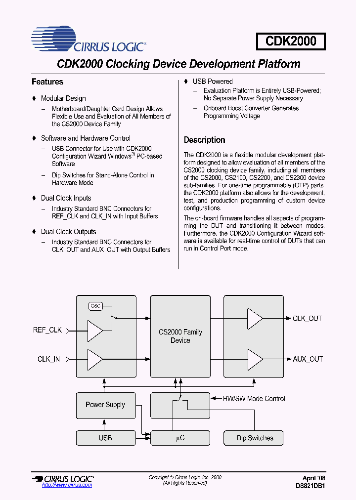 CDK2000-CLK_1041069.PDF Datasheet