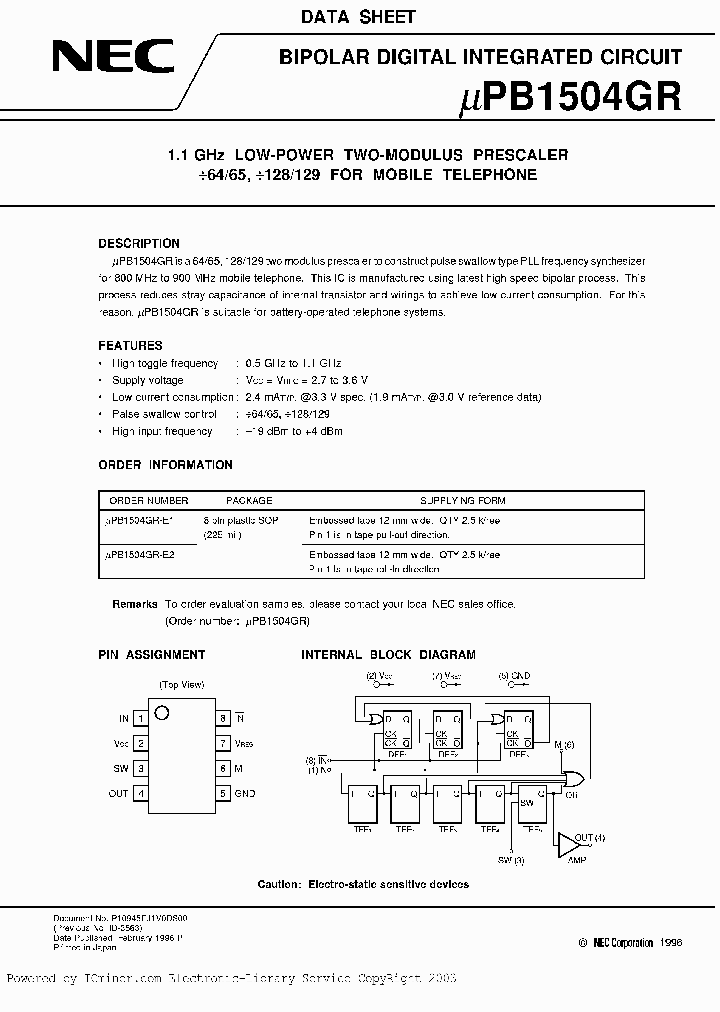 UPB1504GR-E2_1048805.PDF Datasheet