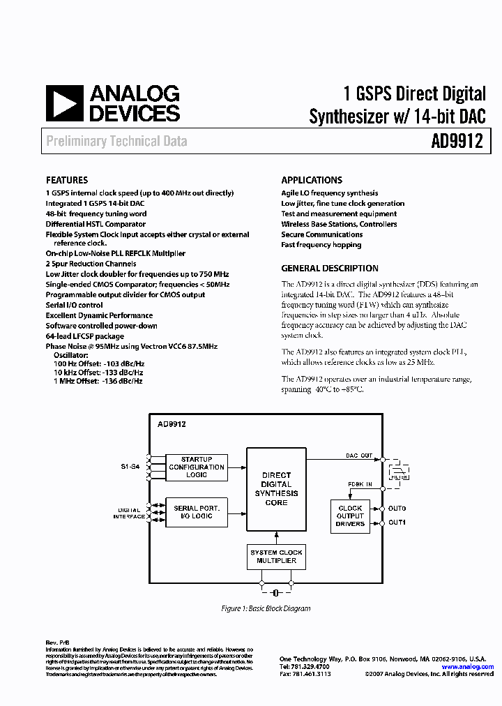 AD9912_1049737.PDF Datasheet
