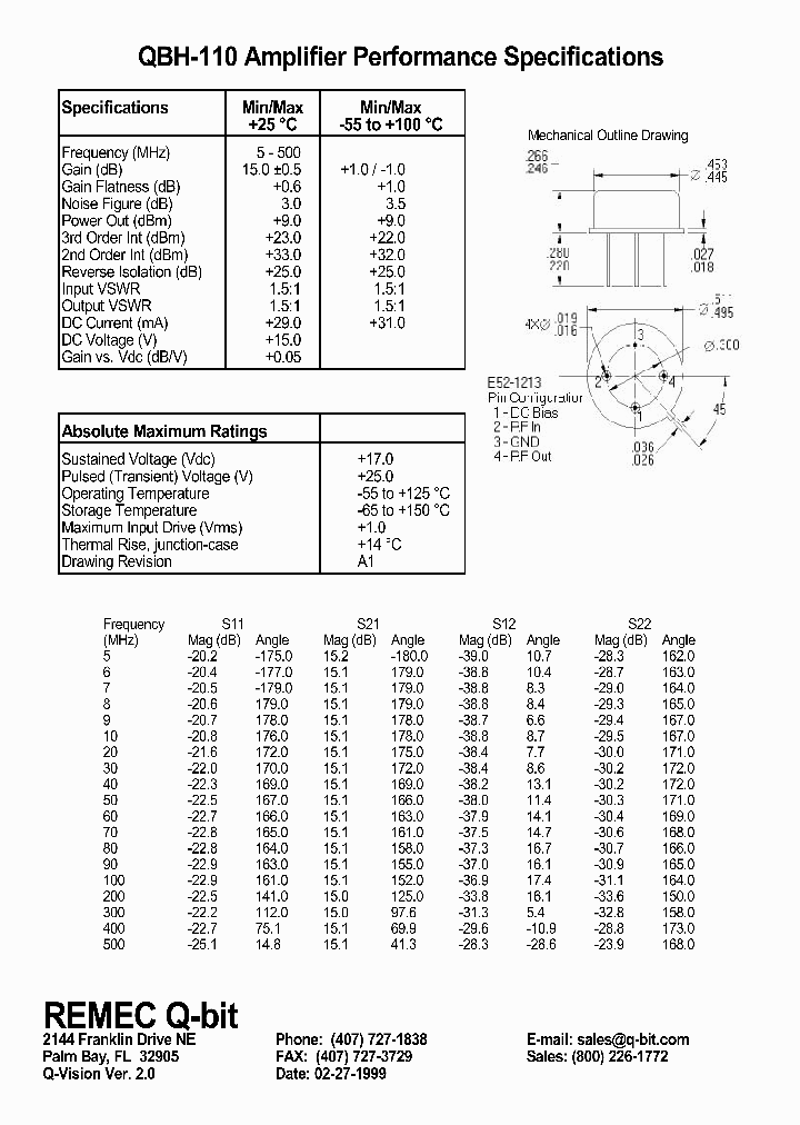 QBH-110_1054211.PDF Datasheet