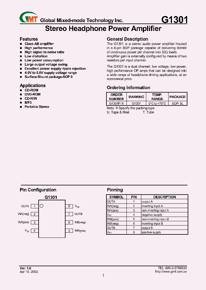 G1301_1060952.PDF Datasheet