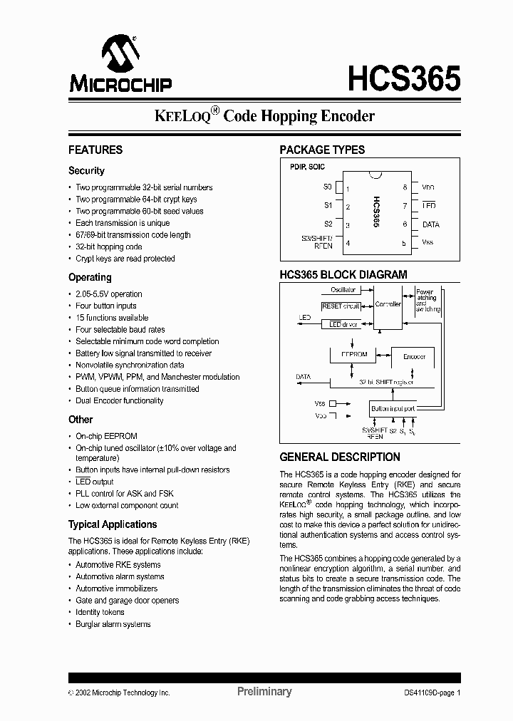 HCS365_1061771.PDF Datasheet