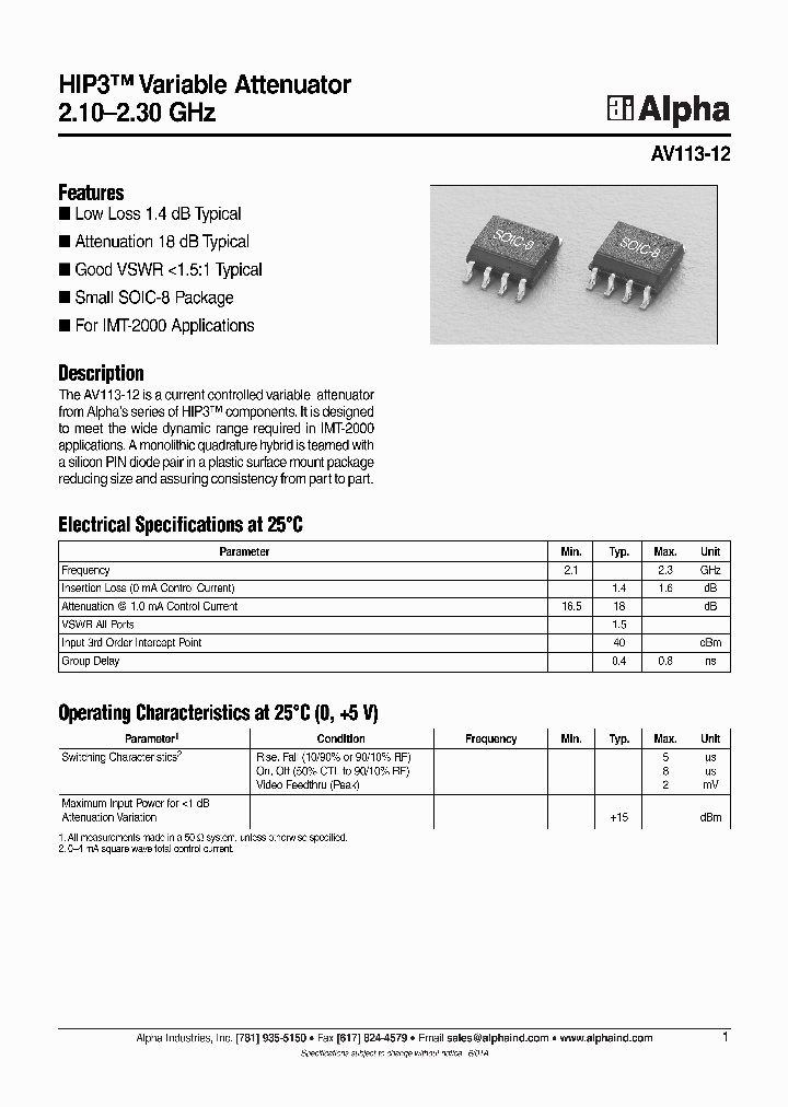 AV113-12_1061456.PDF Datasheet