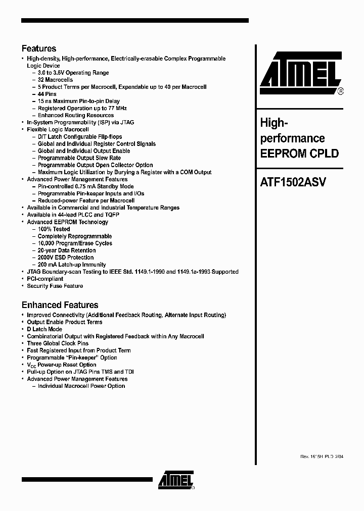 ATF1502ASV_1061385.PDF Datasheet