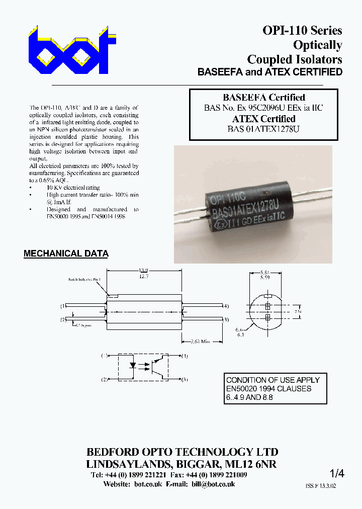 OPI-110D_1063536.PDF Datasheet