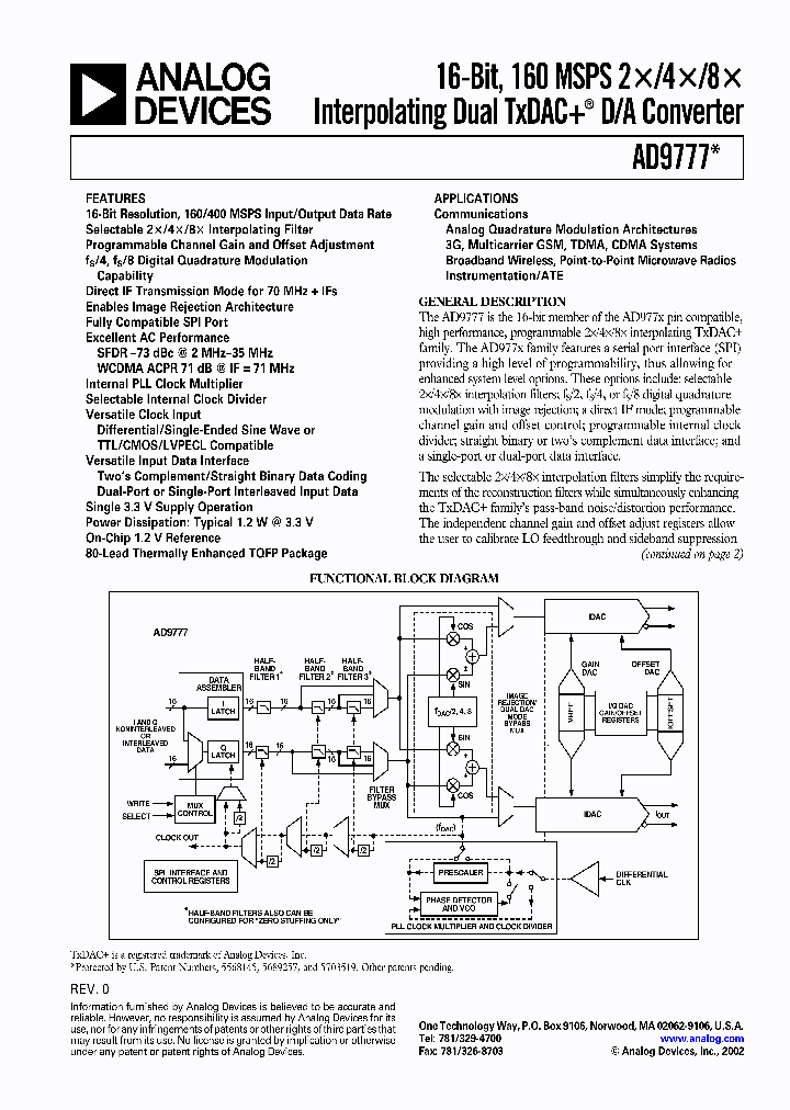 AD9777EB_1067906.PDF Datasheet
