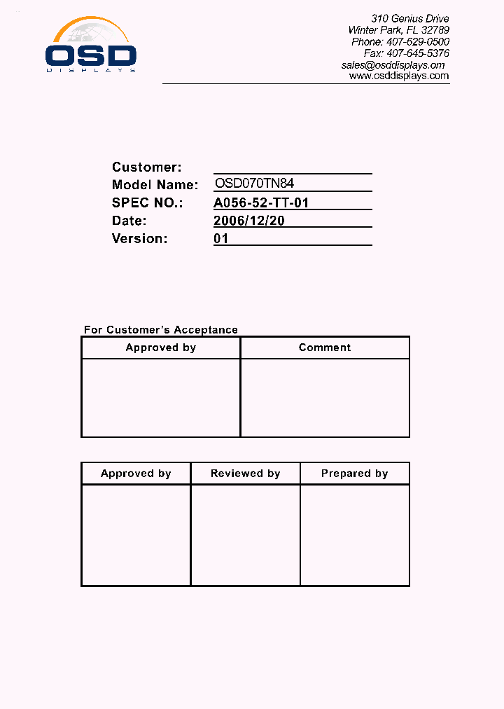 OSD070TN84_1638795.PDF Datasheet