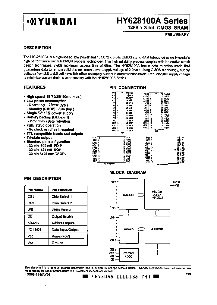 HY628100ALG-10_1070628.PDF Datasheet