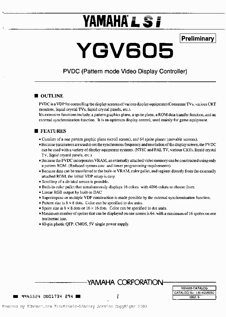 YGV605_1072838.PDF Datasheet