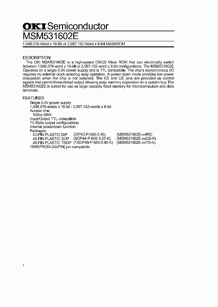 MSM531602E_1073045.PDF Datasheet