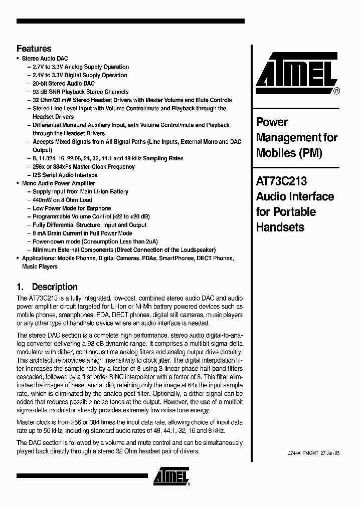 AT73C213_1075691.PDF Datasheet