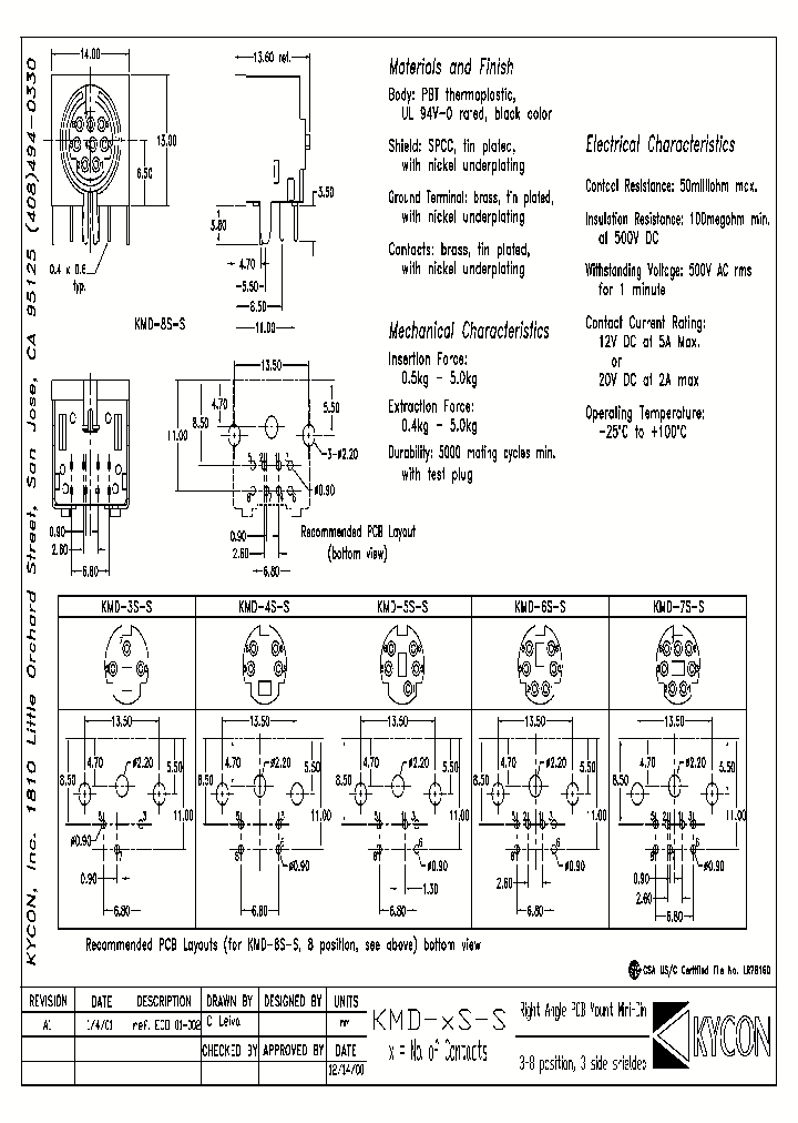 KMD-8S-S_1073885.PDF Datasheet