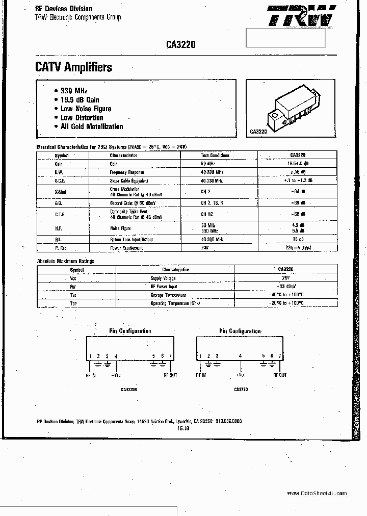 CA3220_1645535.PDF Datasheet