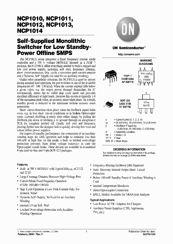 NCP1014D_1082035.PDF Datasheet