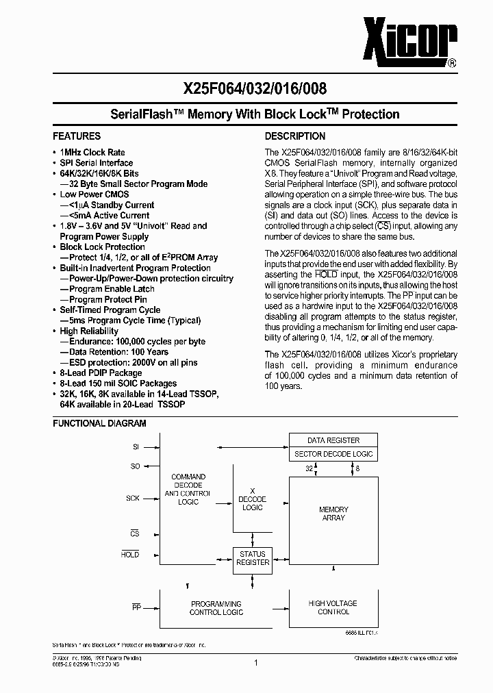 X25F032_1082205.PDF Datasheet