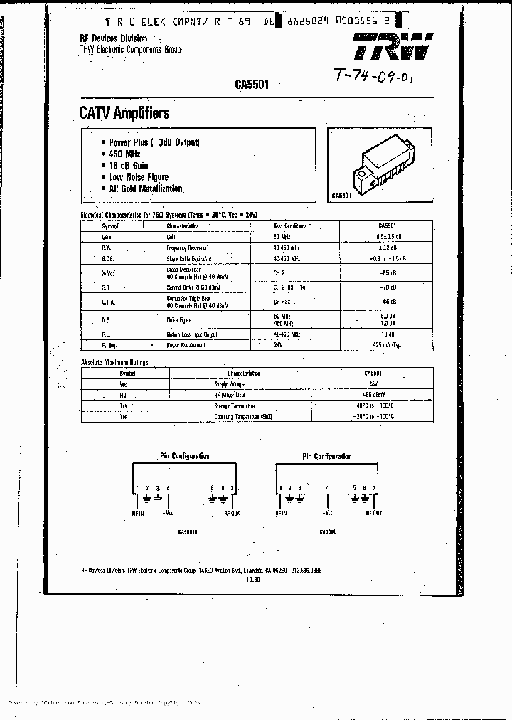 CA5501_1084496.PDF Datasheet