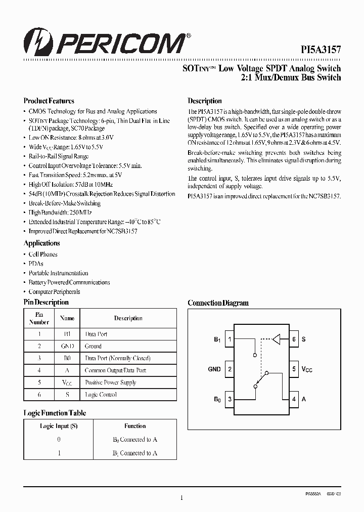 PI5A3157_1085589.PDF Datasheet
