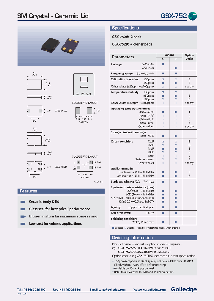GSX-752_1088268.PDF Datasheet