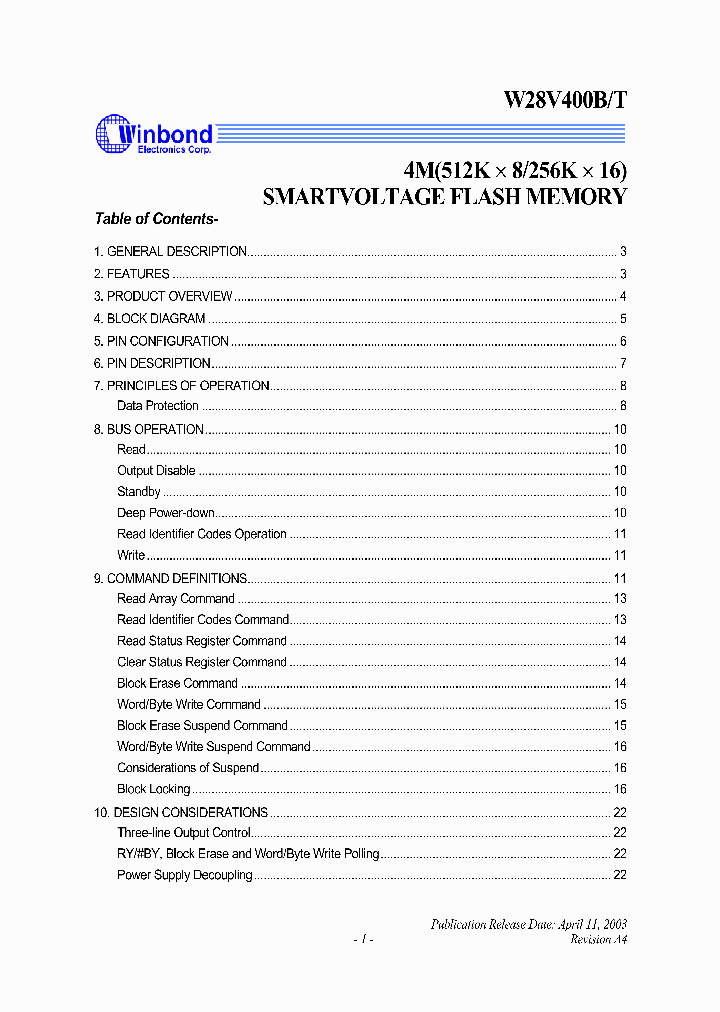 W28V400B_1084946.PDF Datasheet