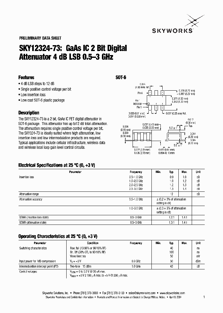 SKY12324-73_1660236.PDF Datasheet