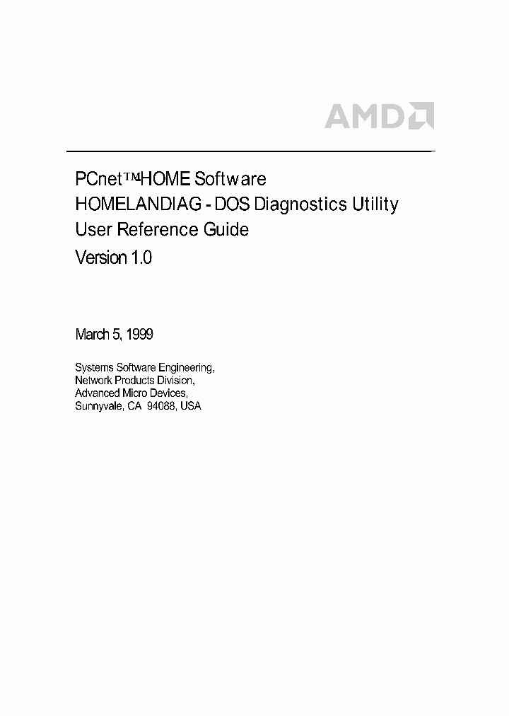 PCNET-HOME_1089430.PDF Datasheet