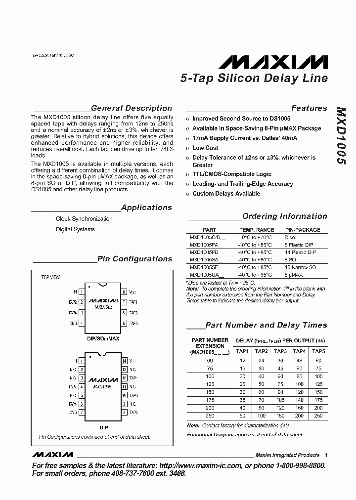 MXD1005CD_1076975.PDF Datasheet