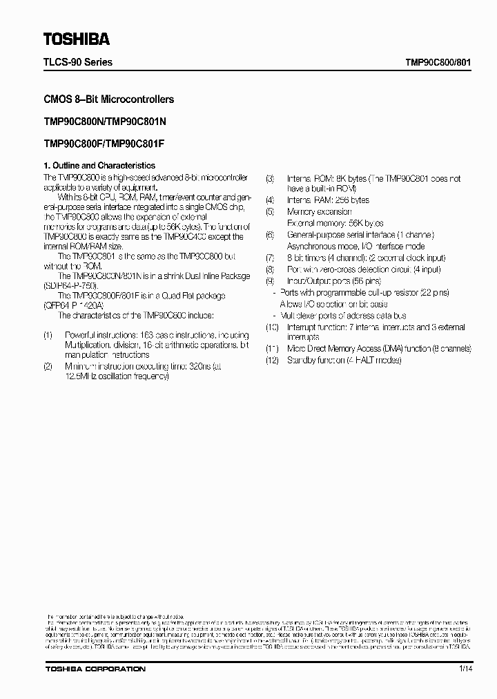 TMP90C801_1091371.PDF Datasheet