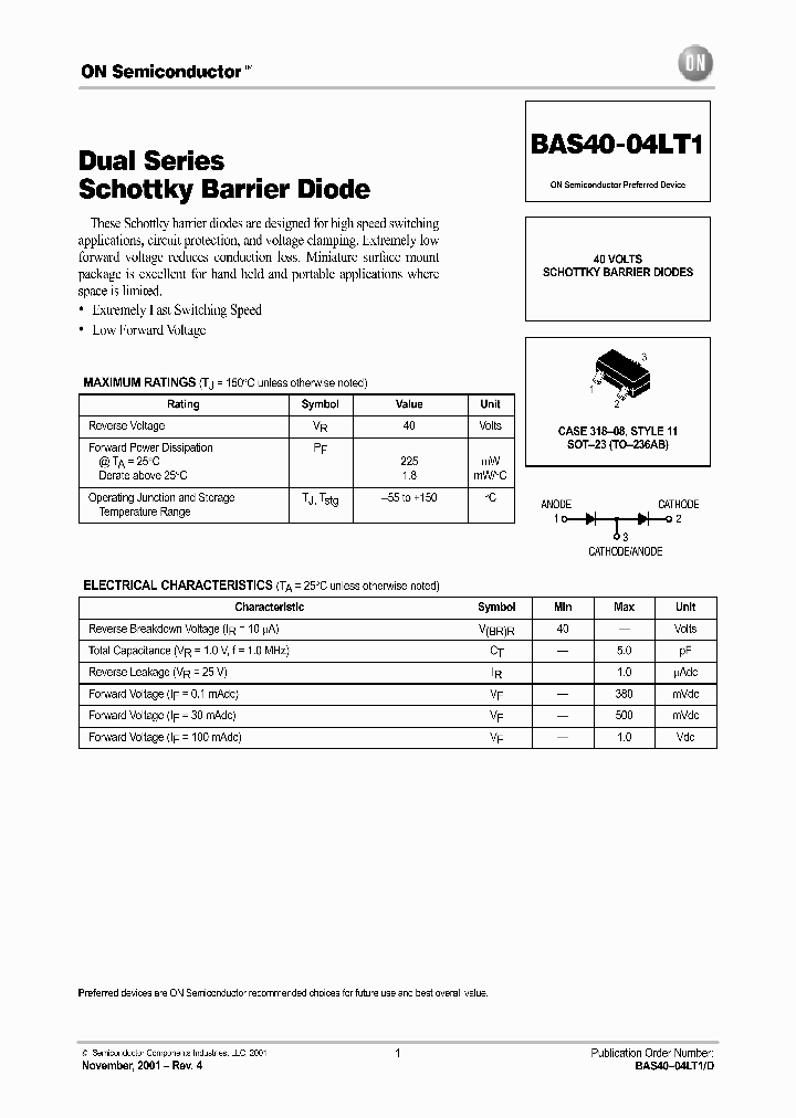 BAS40-04LT1-D_1666035.PDF Datasheet