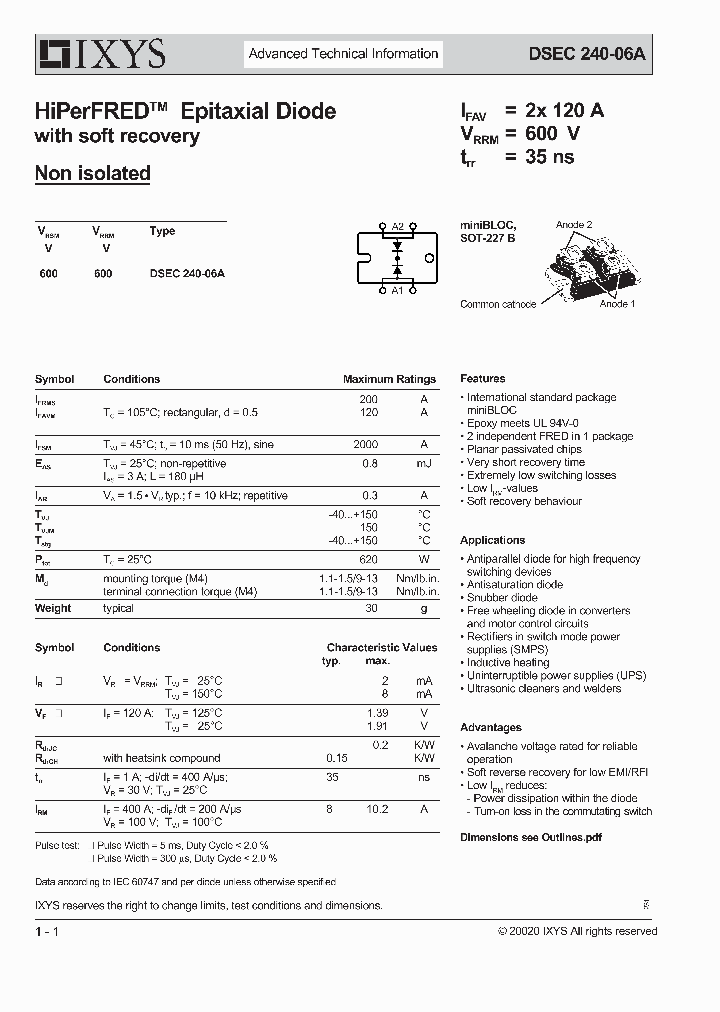 DSEC240-06A_1666208.PDF Datasheet