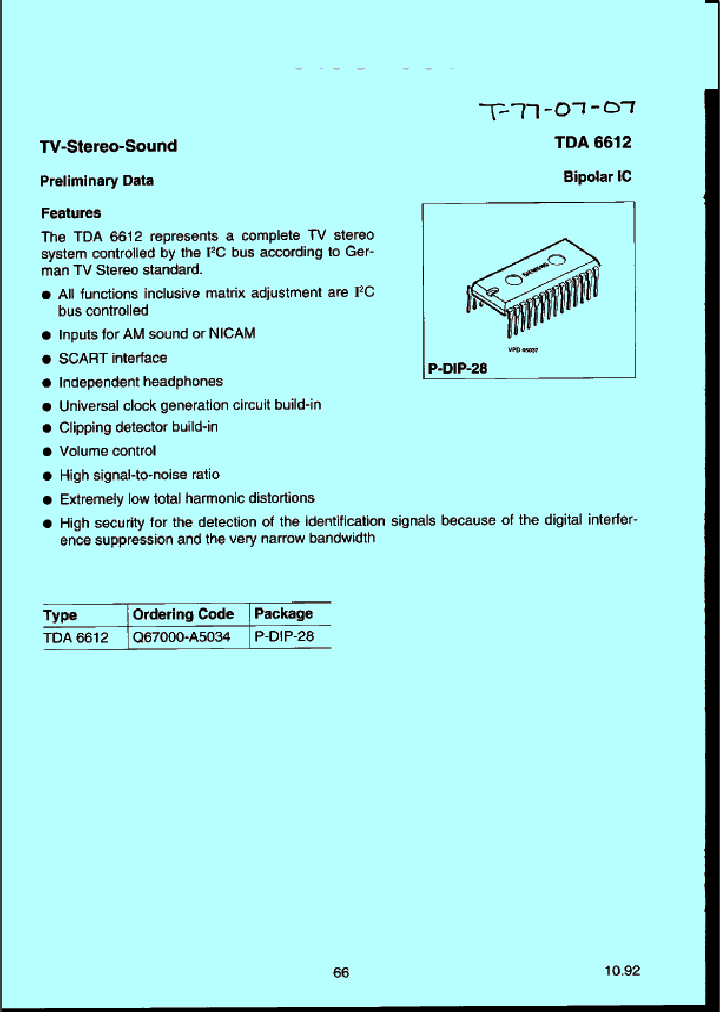 TDA6612_1093751.PDF Datasheet