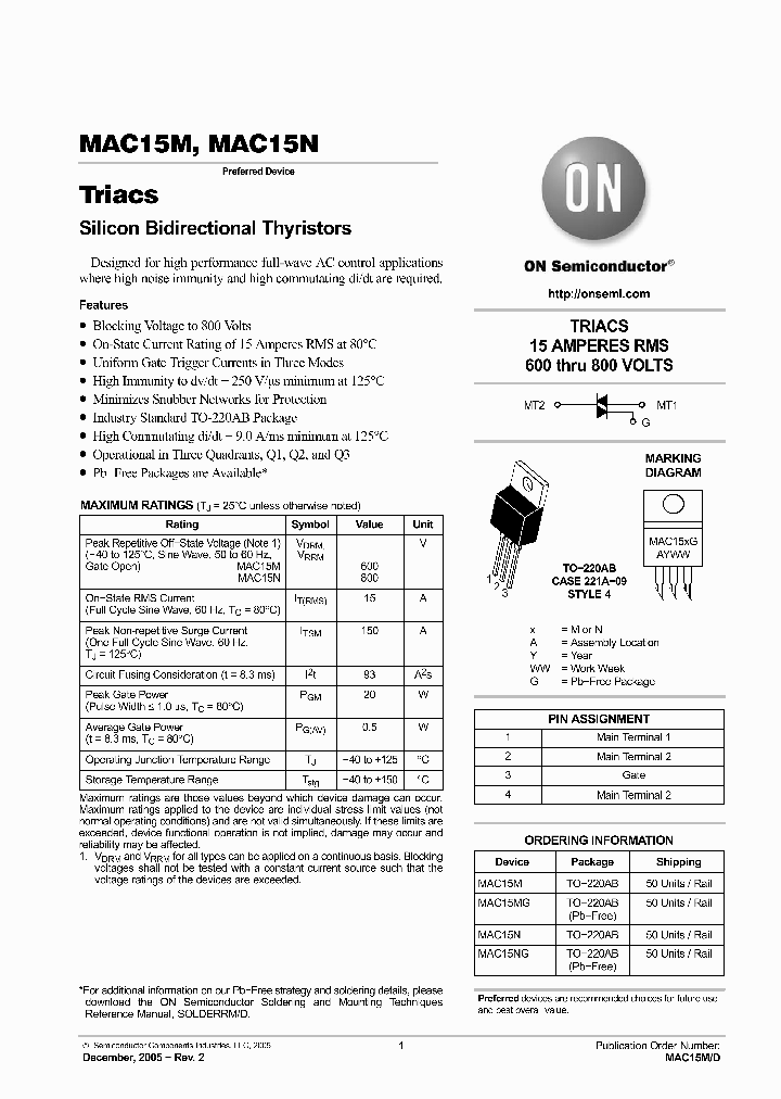 MAC15NG_1091518.PDF Datasheet