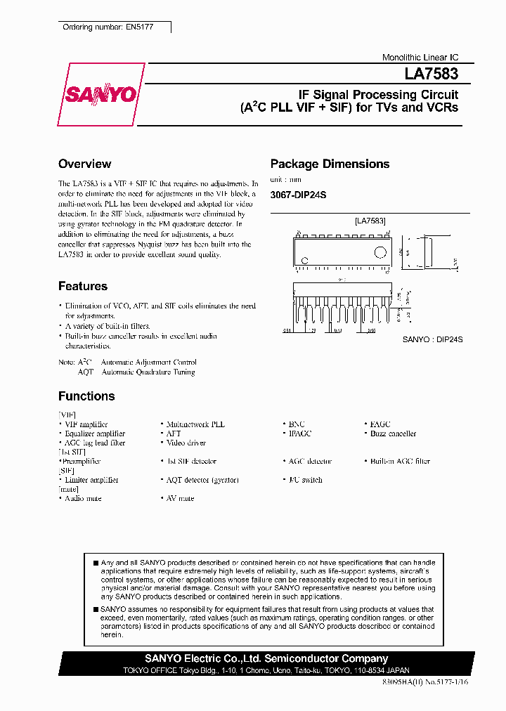 LA7583_1095382.PDF Datasheet