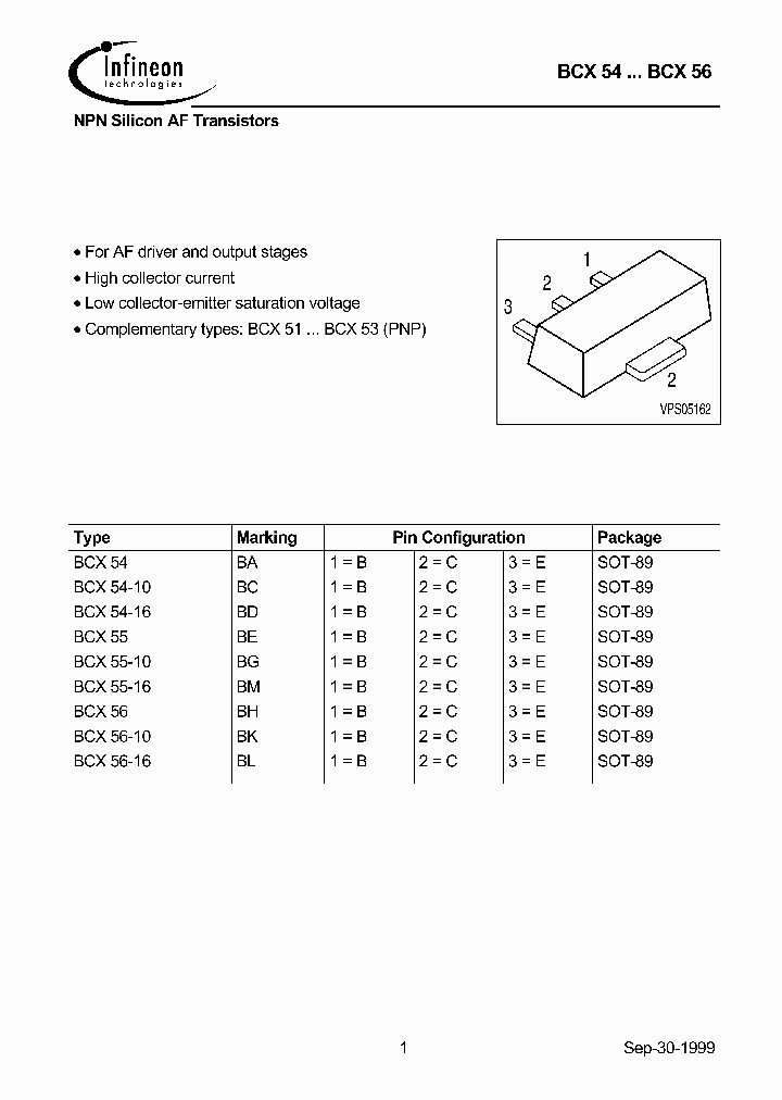 BCX54_1670768.PDF Datasheet