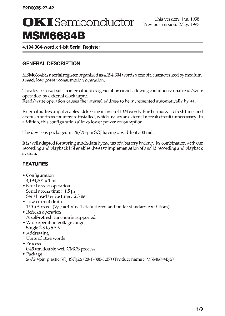 MSM6684B_1104945.PDF Datasheet
