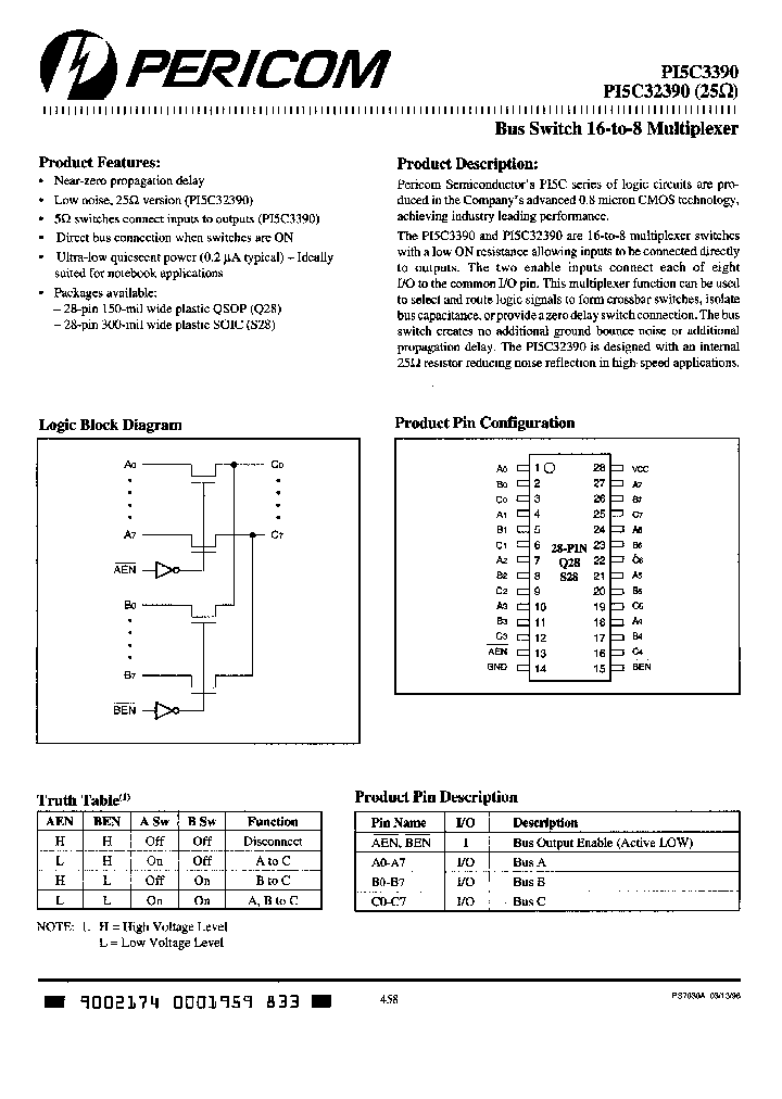 PI5C3390S_1104711.PDF Datasheet