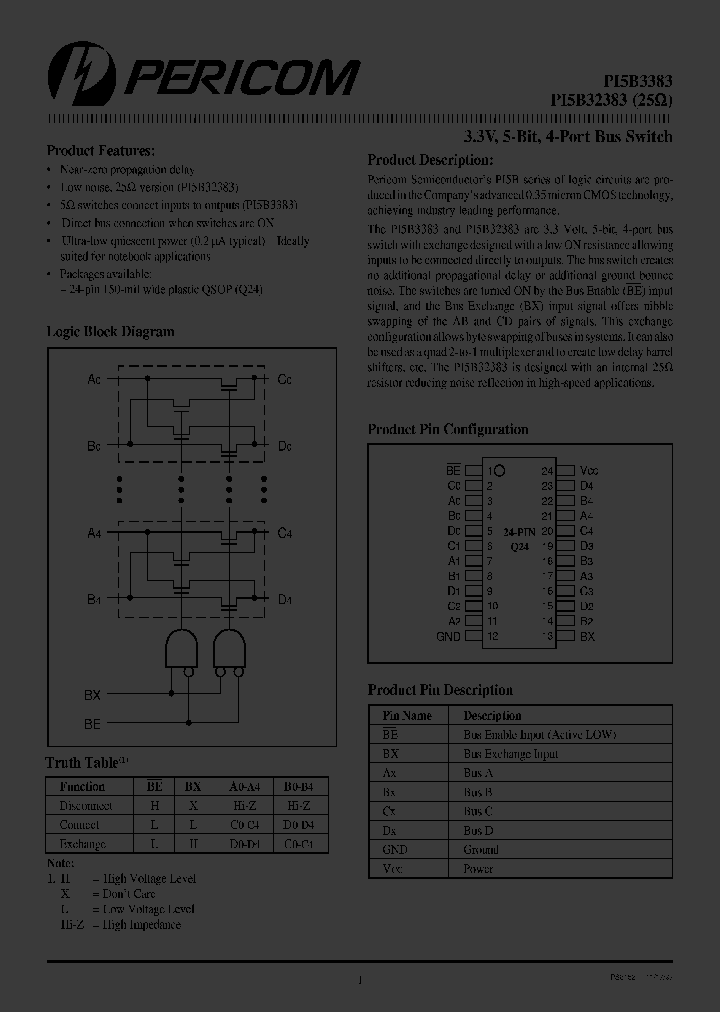 PI5C3383P_1104710.PDF Datasheet