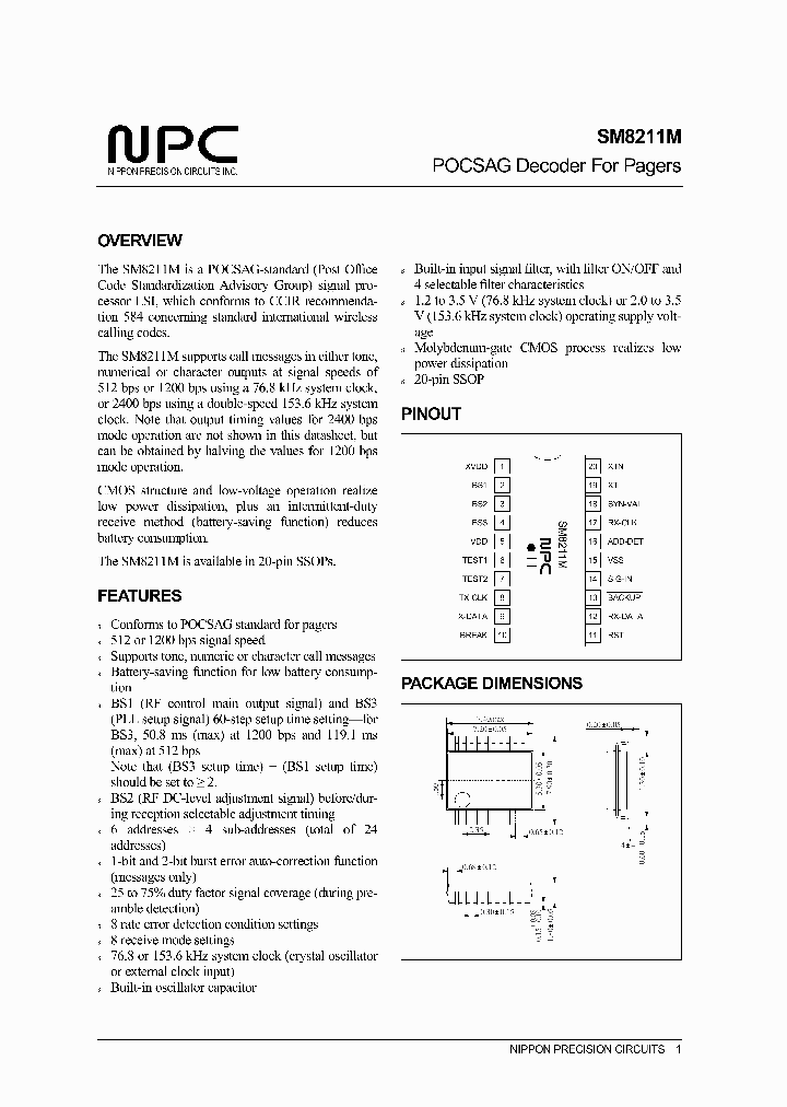 SM8211_1116401.PDF Datasheet