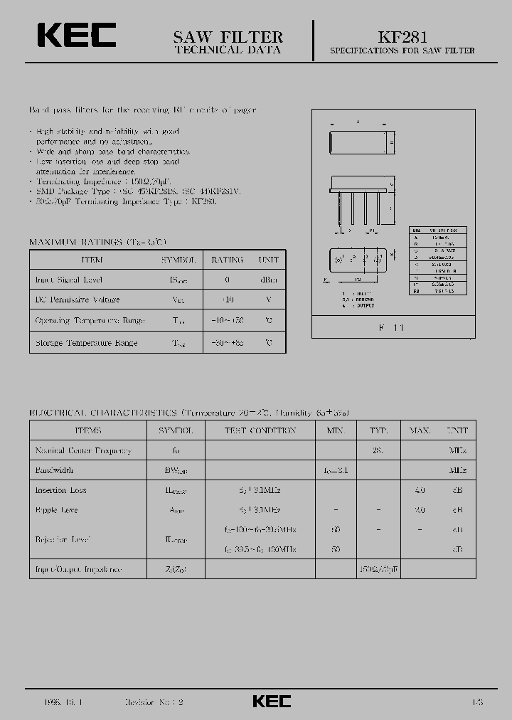 KF281_1120543.PDF Datasheet