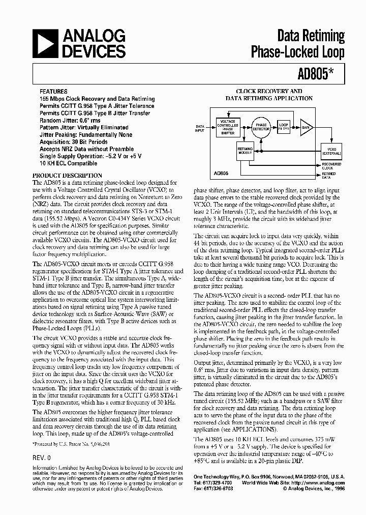 AD805_1121294.PDF Datasheet