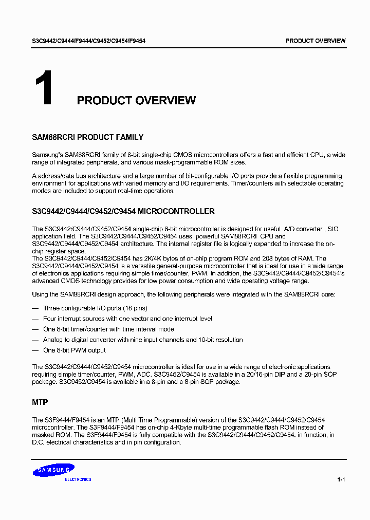 S3C9454_1123790.PDF Datasheet